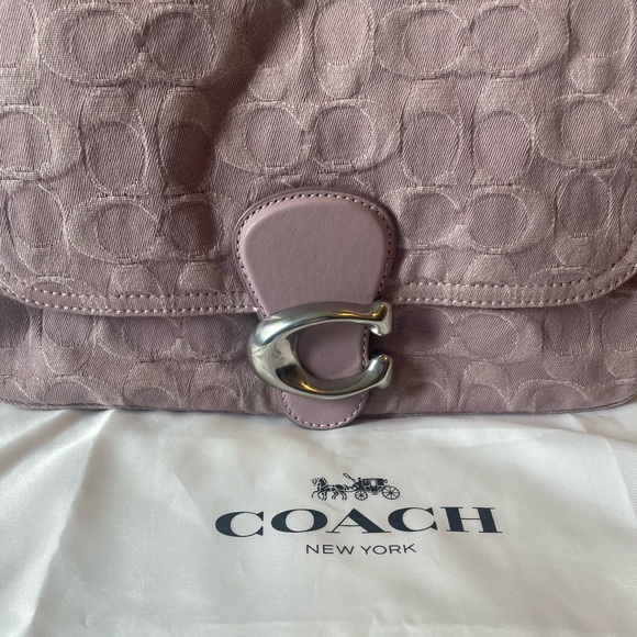 Coach Soft Tabby in Pale Purple/Pink Denim Bag - Picture 2 of 13